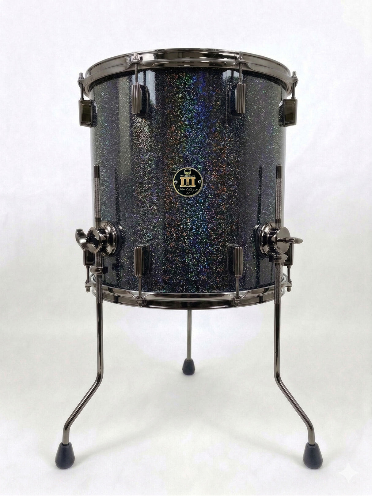 Floor tom 16" x 16" GALAXY SPARKLE Piano Black