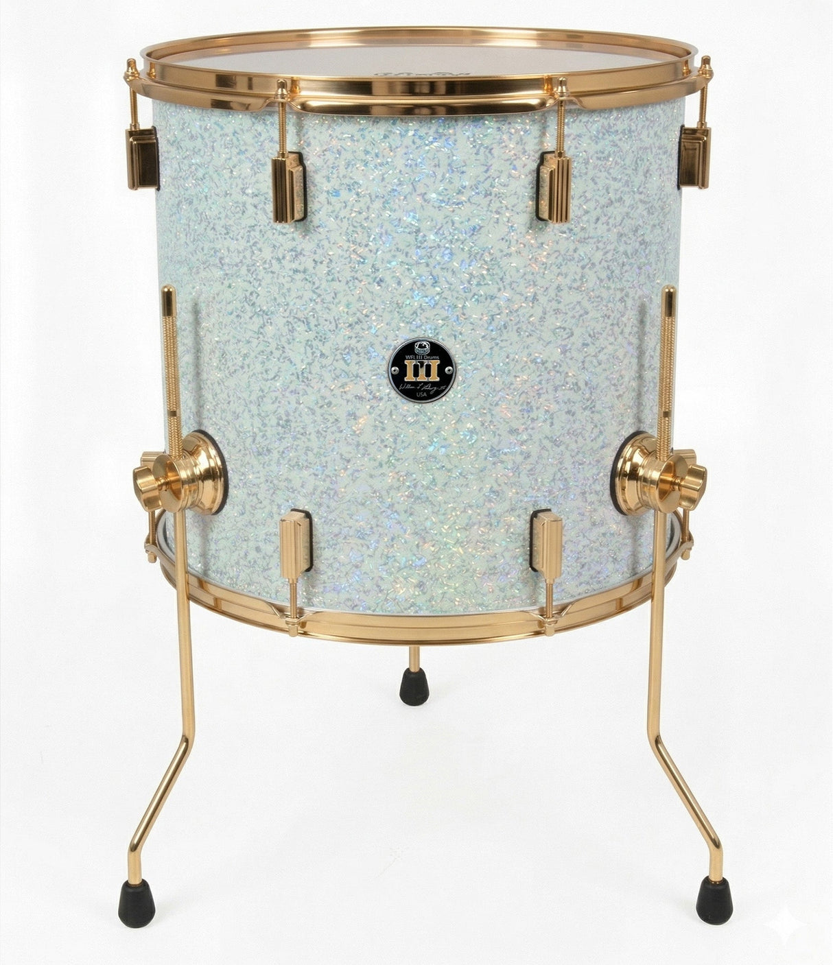 Floor tom 14" x 14" GALAXY SPARKLE Arctic White