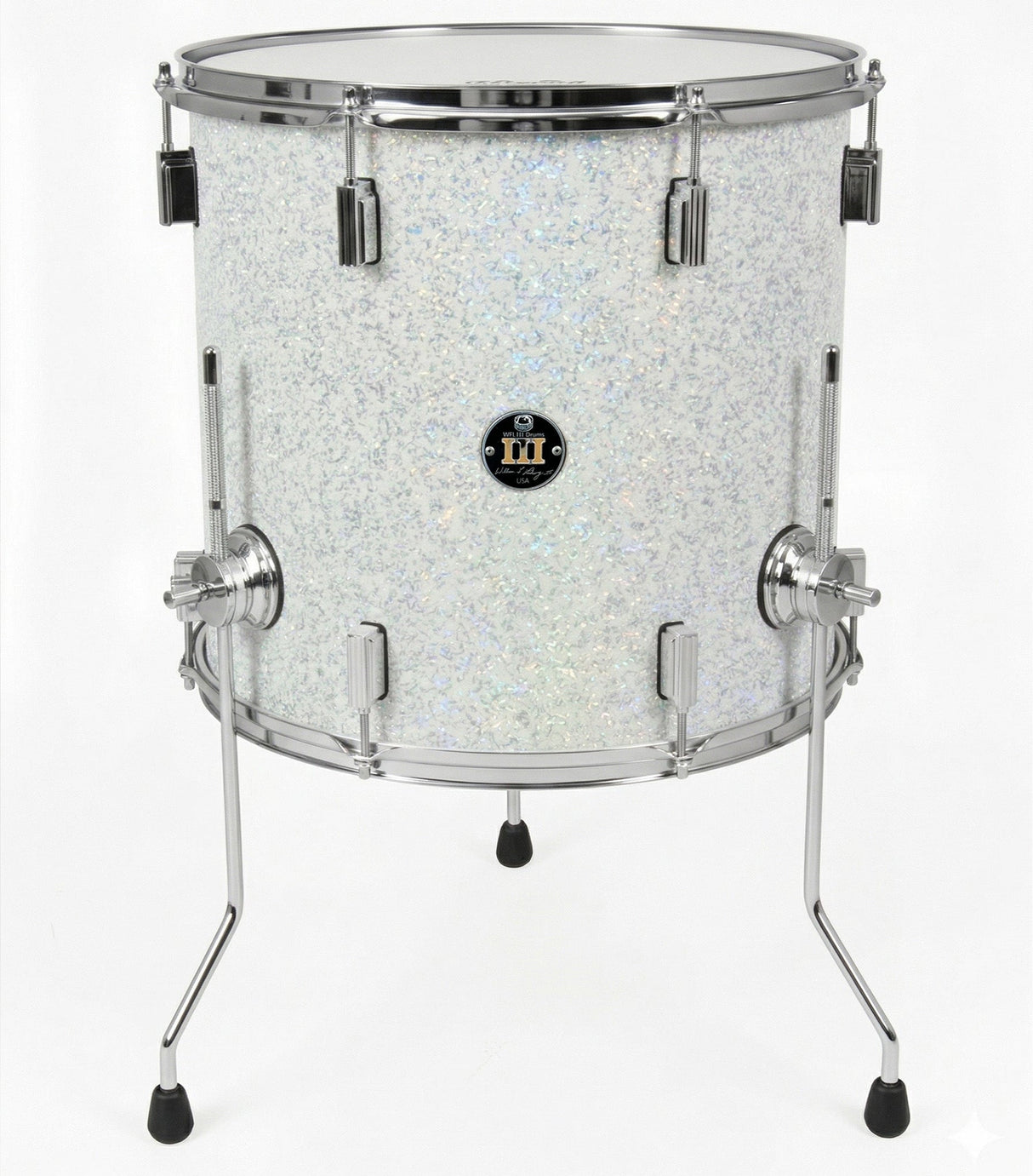 Floor tom 14" x 14" GALAXY SPARKLE Arctic White