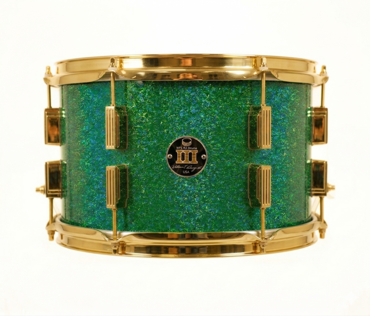 Rack tom 8" x 12" GALAXY SPARKLE Emerald City Green