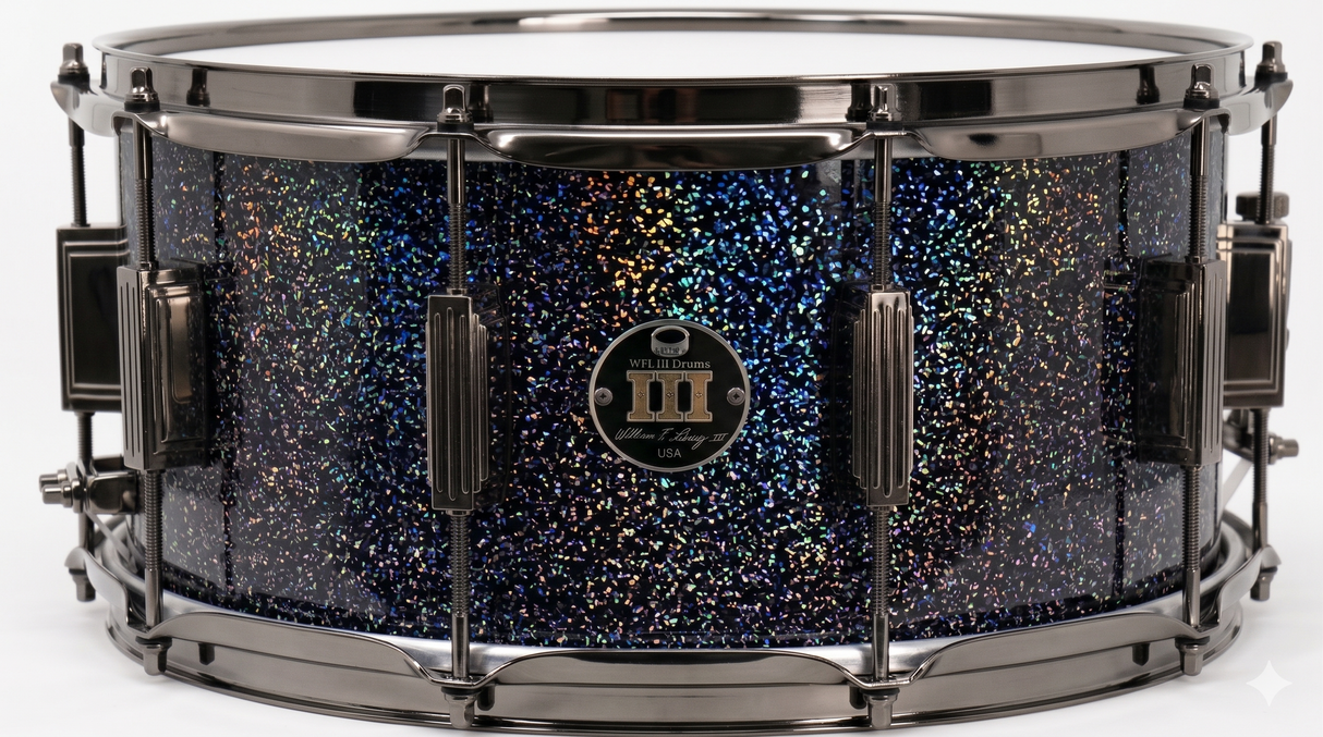 Snare 8" x 14" GALAXY SPARKLE Piano Black