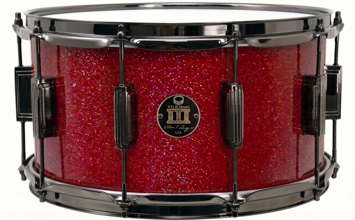 Snare 8" x 14" GALAXY SPARKLE Ruby Red