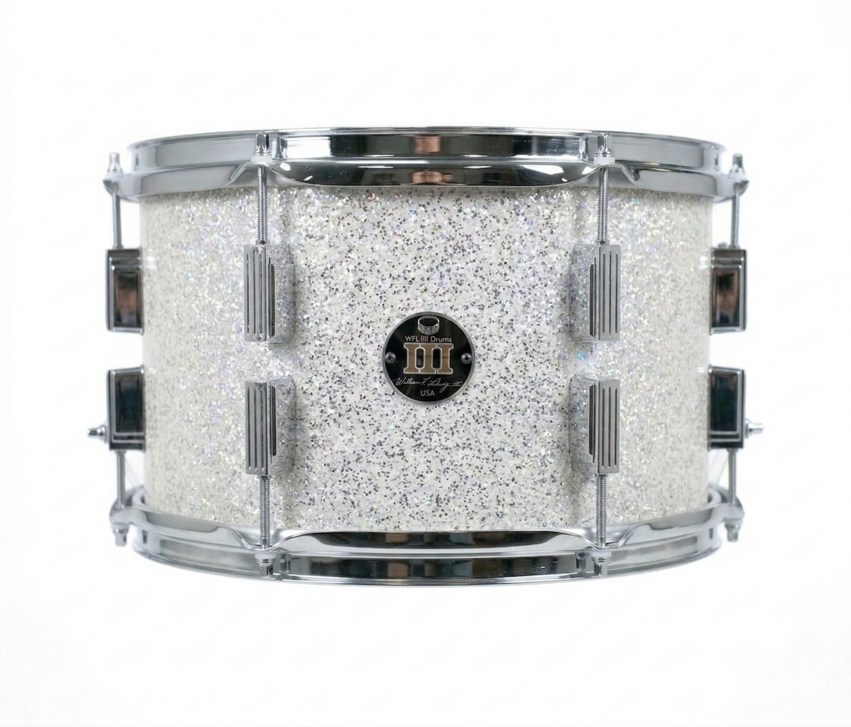 Rack tom 8" x 12" GALAXY SPARKLE Arctic White