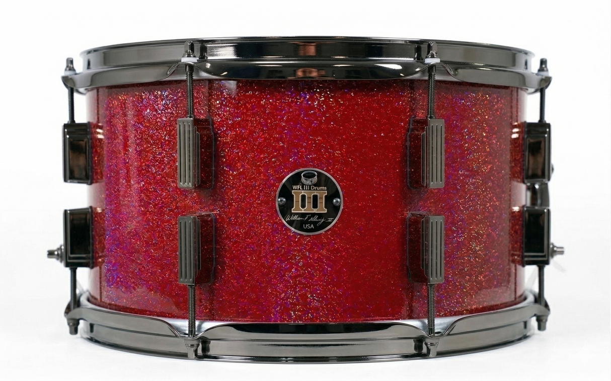 Rack tom 8" x 12" GALAXY SPARKLE Ruby Red