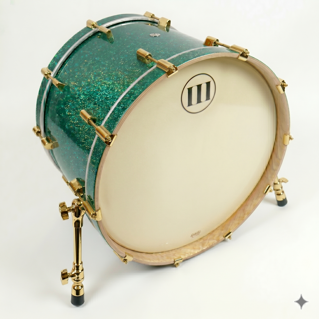 Bass Drum 22" SPARKLE Emerald City Green