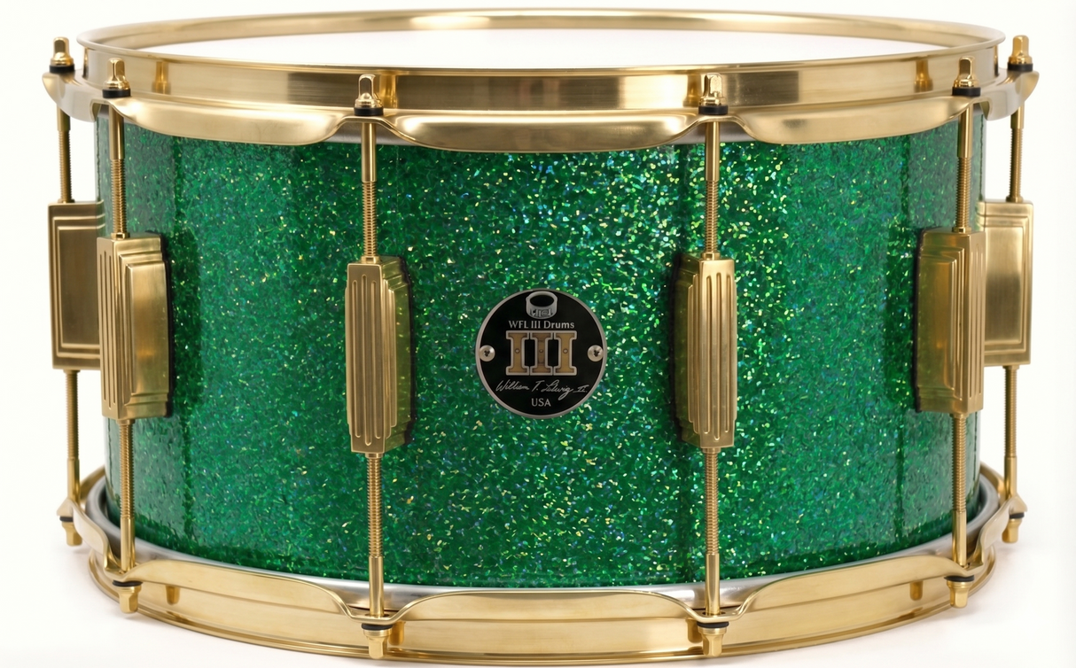 Snare 8" x 14" GALAXY SPARKLE Emerald City Green