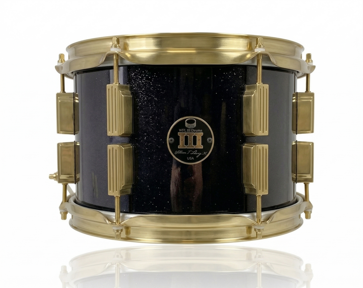 Rack tom 8" x 10" SPARKLE Piano Black