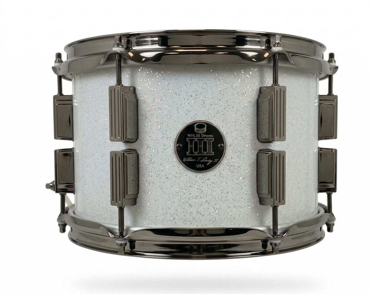 Rack tom 8" x 10" SPARKLE Arctic White