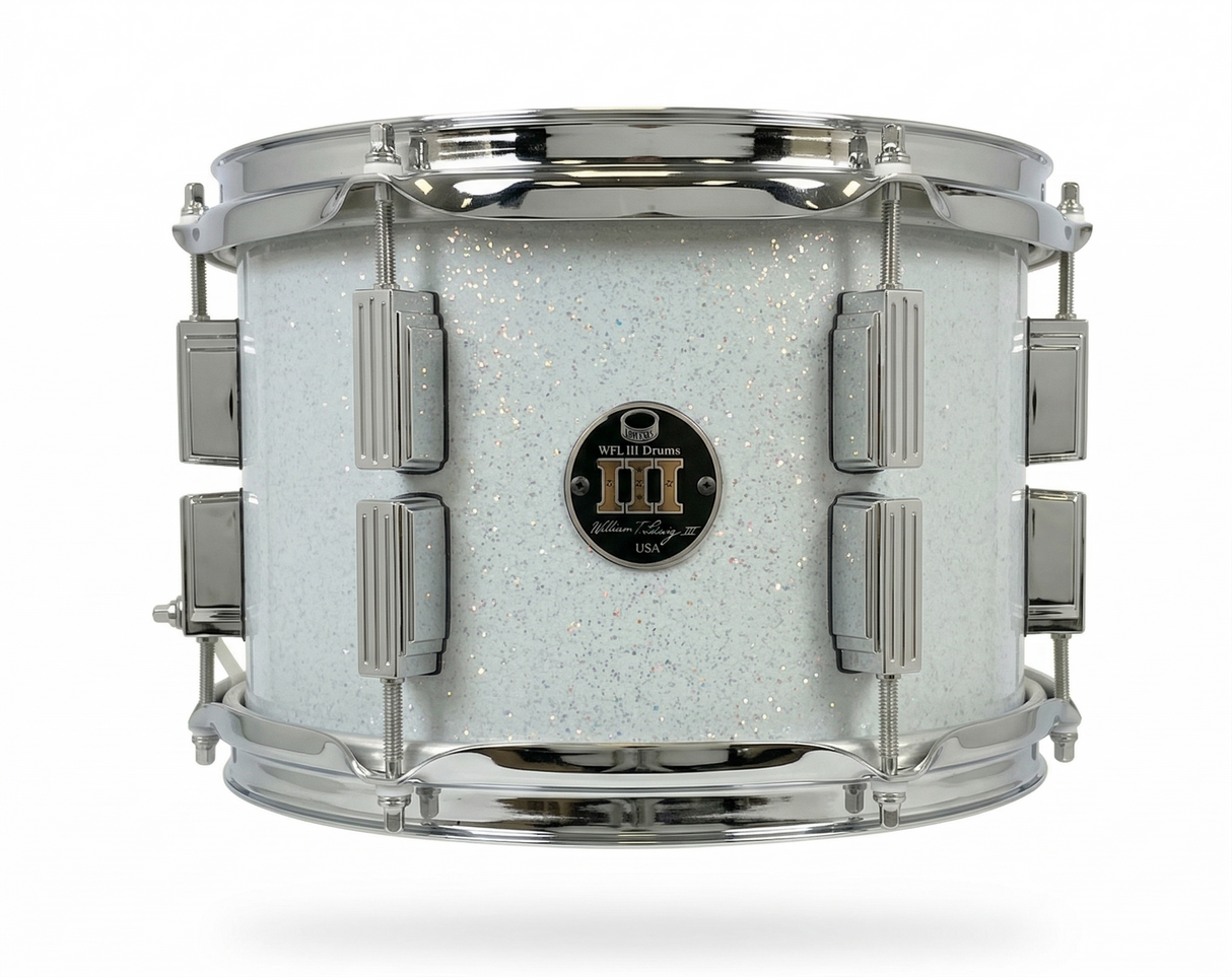 Rack tom 8" x 10" SPARKLE Arctic White