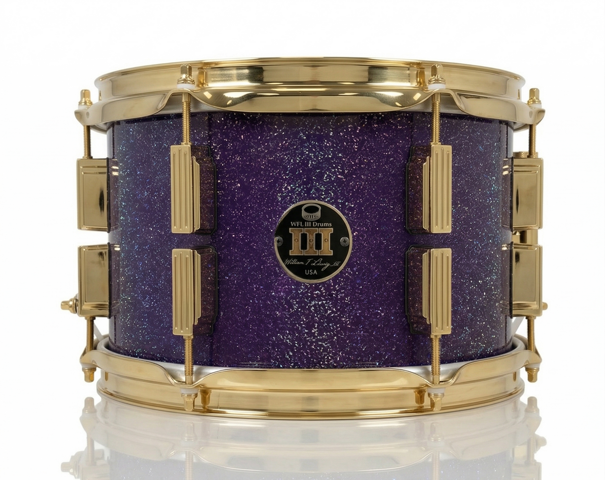 Rack tom 8" x 10" GALAXY SPARKLE Deep Purple