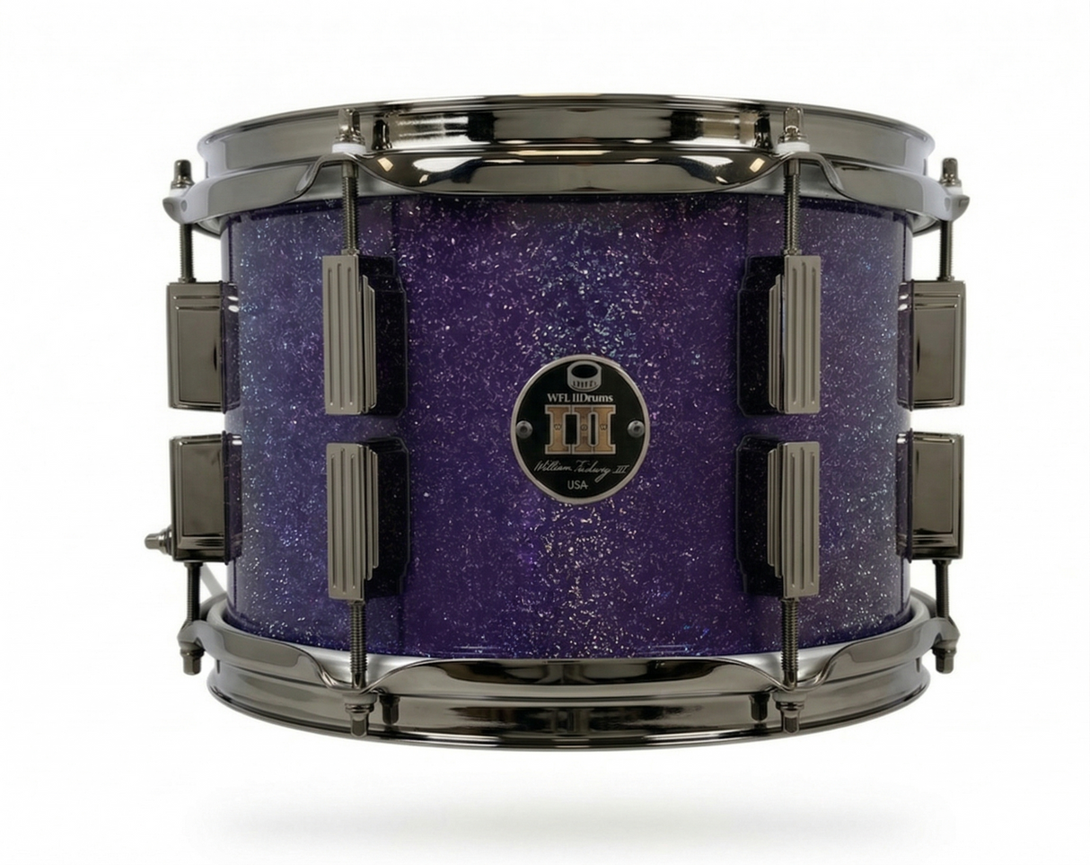 Rack tom 8" x 10" GALAXY SPARKLE Deep Purple