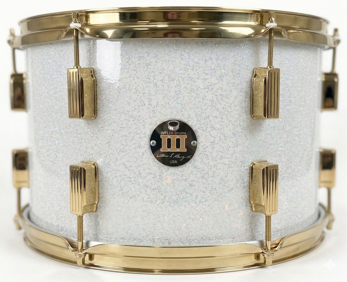 Rack tom 9" x 13" GALAXY SPARKLE Arctic White