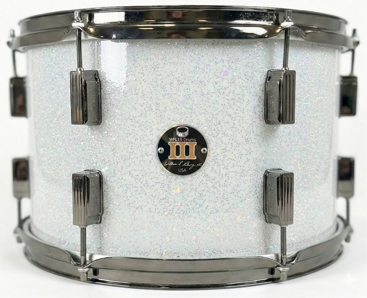 Rack tom 9" x 13" GALAXY SPARKLE Arctic White