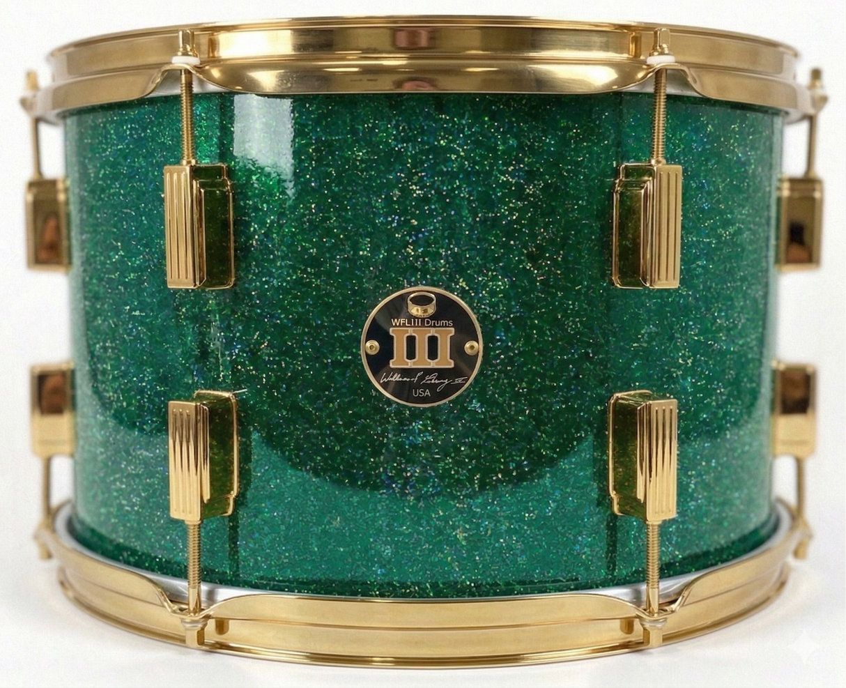 Rack tom 9" x 13" GALAXY SPARKLE Emerald City Green