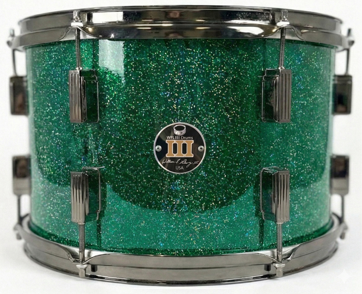 Rack tom 9" x 13" GALAXY SPARKLE Emerald City Green