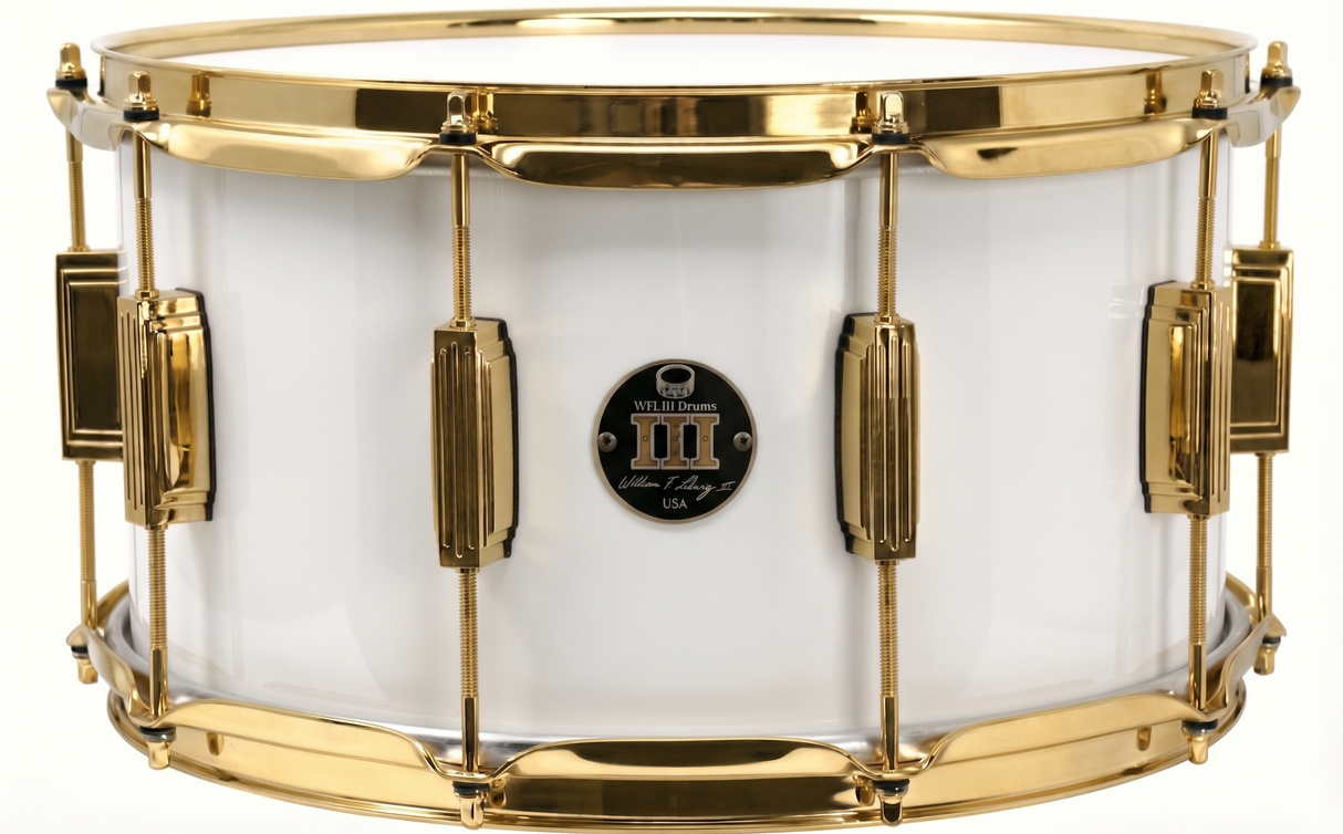 Snare 8" x 14" SOLID COLORS Arctic White