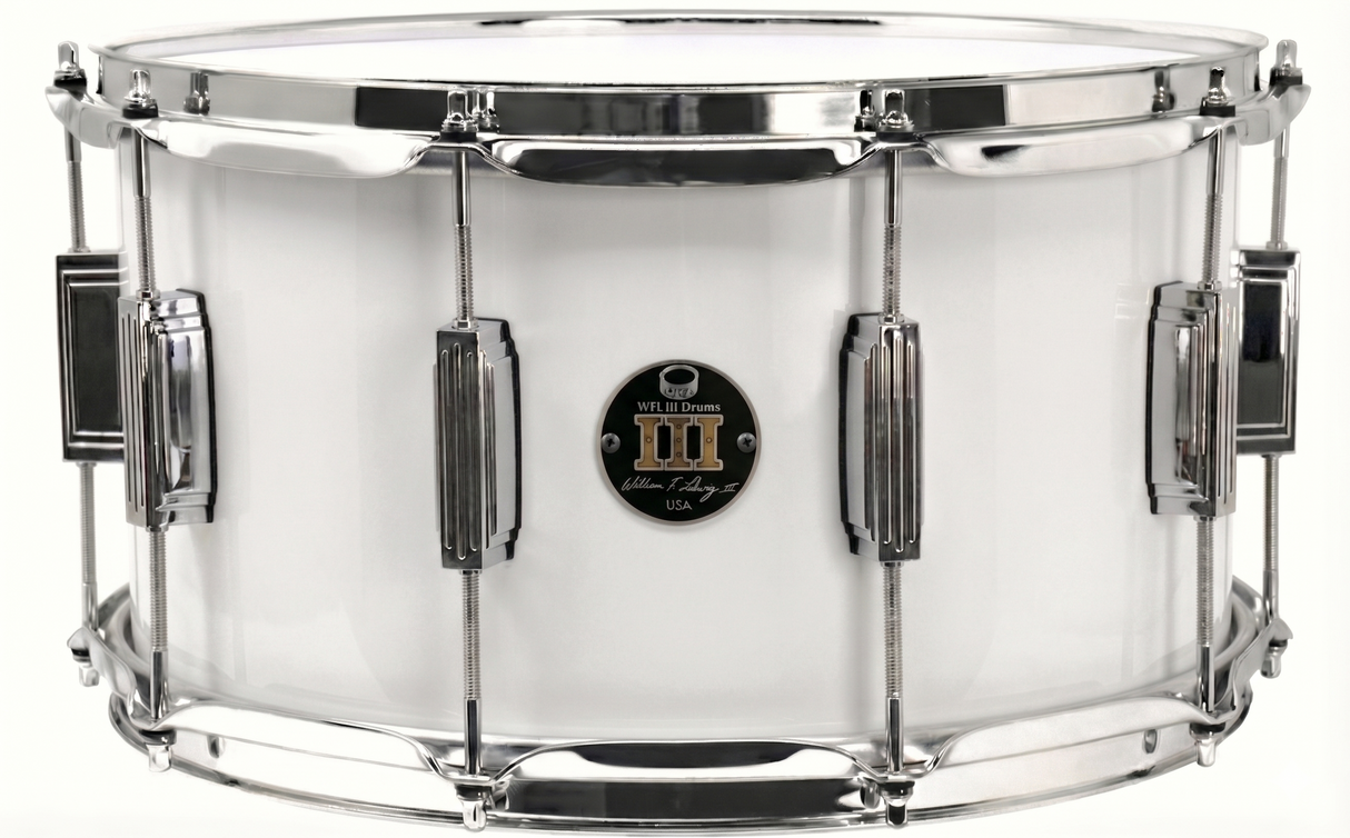 Snare 8" x 14" SOLID COLORS Arctic White