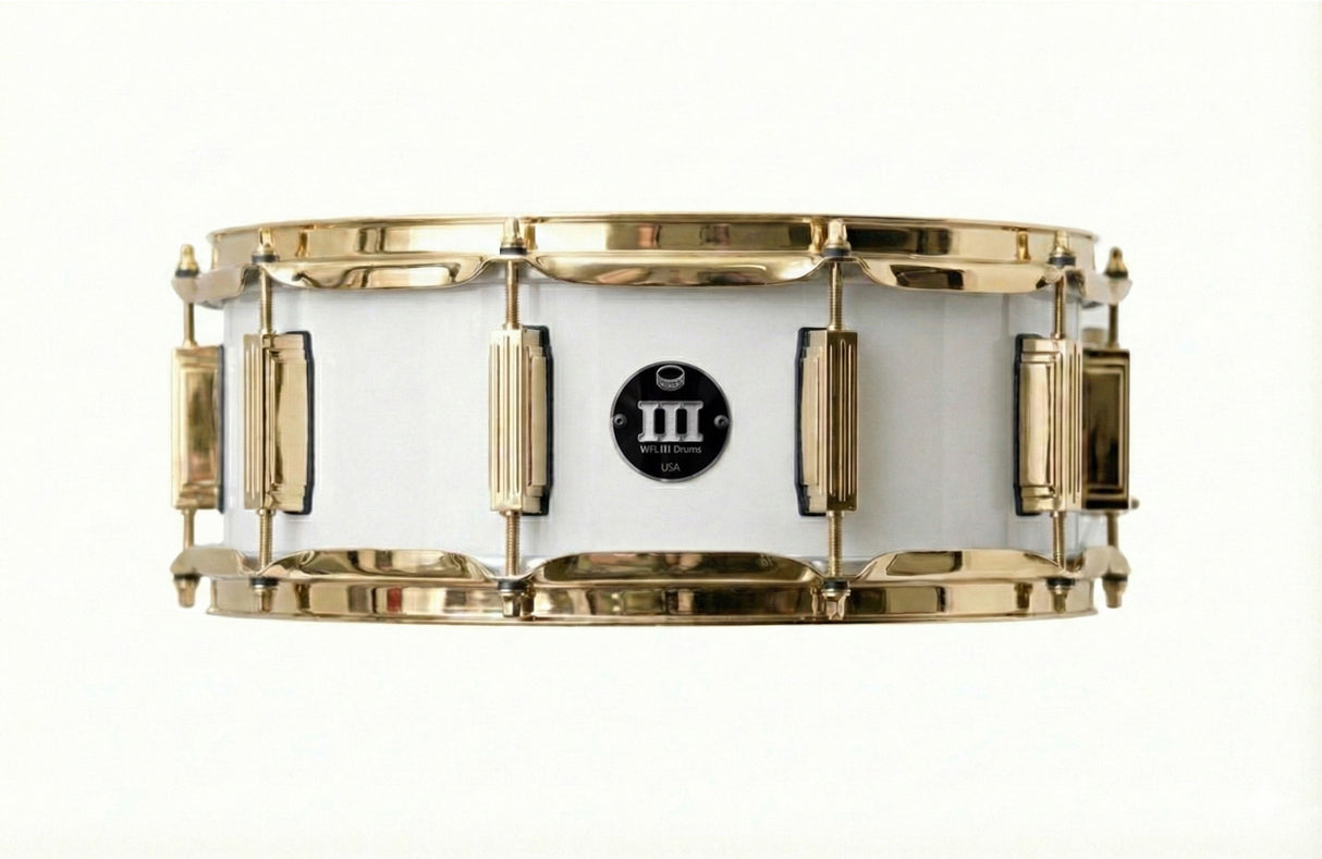 Snare 5.5" x 14" SOLID COLORS Arctic White
