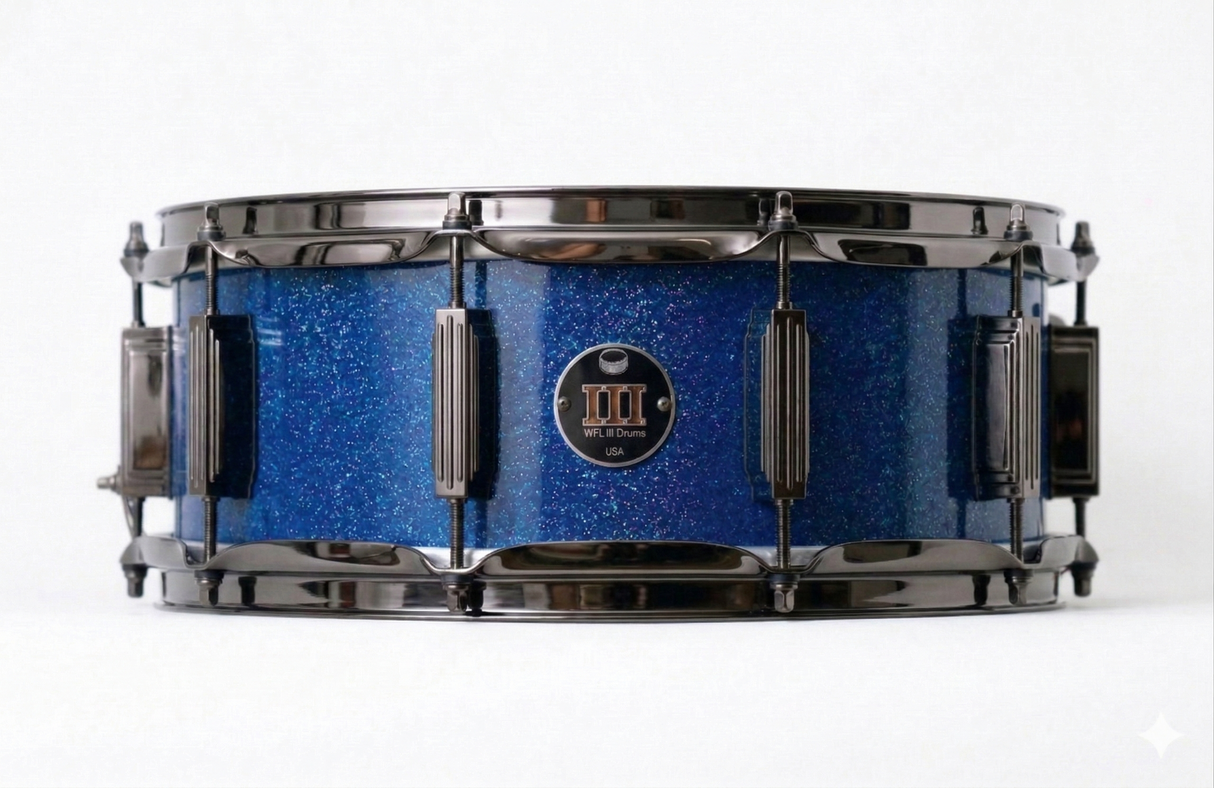 Snare 5.5" x 14" GALAXY SPARKLE B3 Blue
