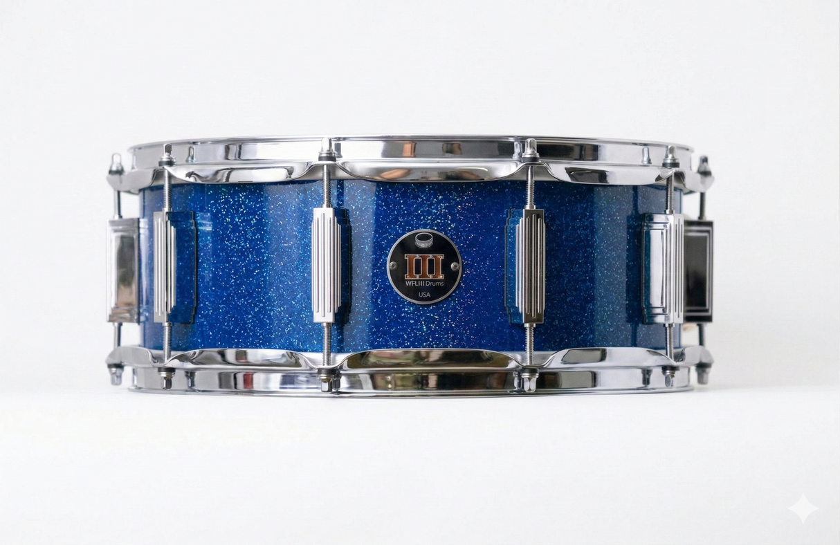 Snare 5.5" x 14" GALAXY SPARKLE B3 Blue