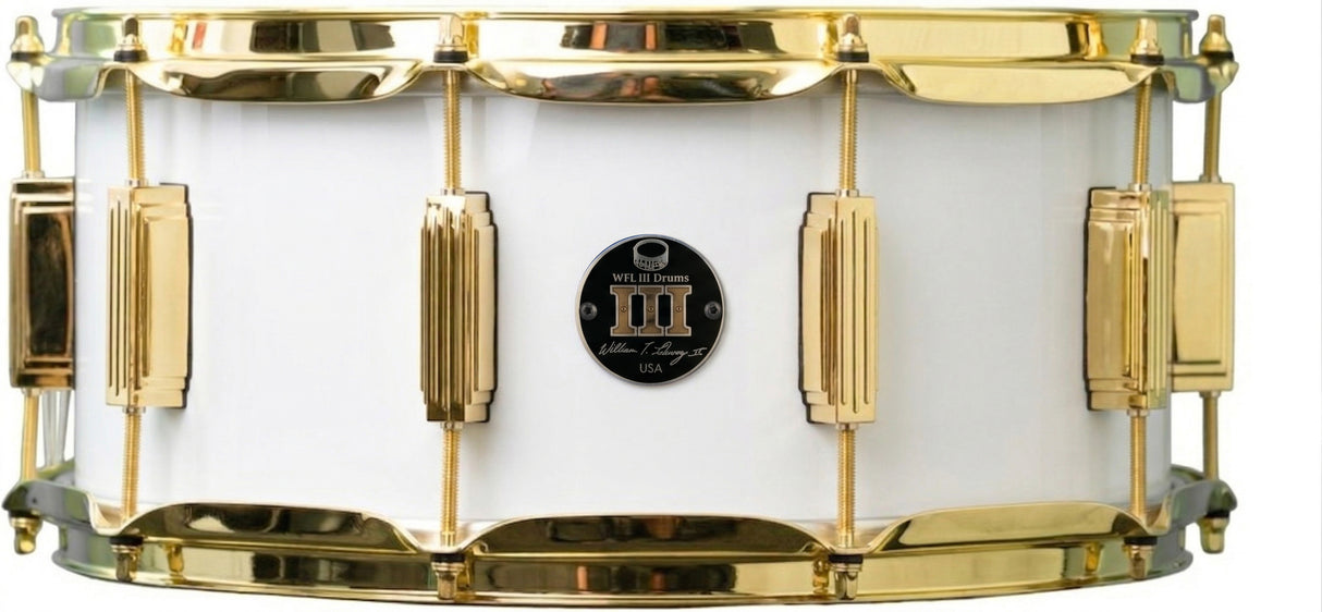 Snare 6.5" x 14" SOLID COLORS Arctic White