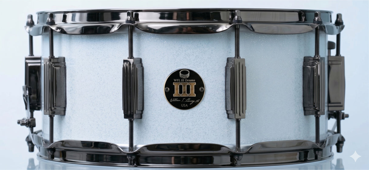 Snare 6.5" x 14" SPARKLE Arctic White