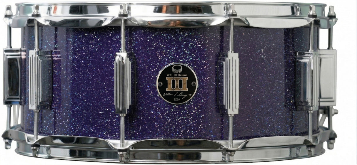 Snare 6.5" x 14" GALAXY SPARKLE Deep Purple