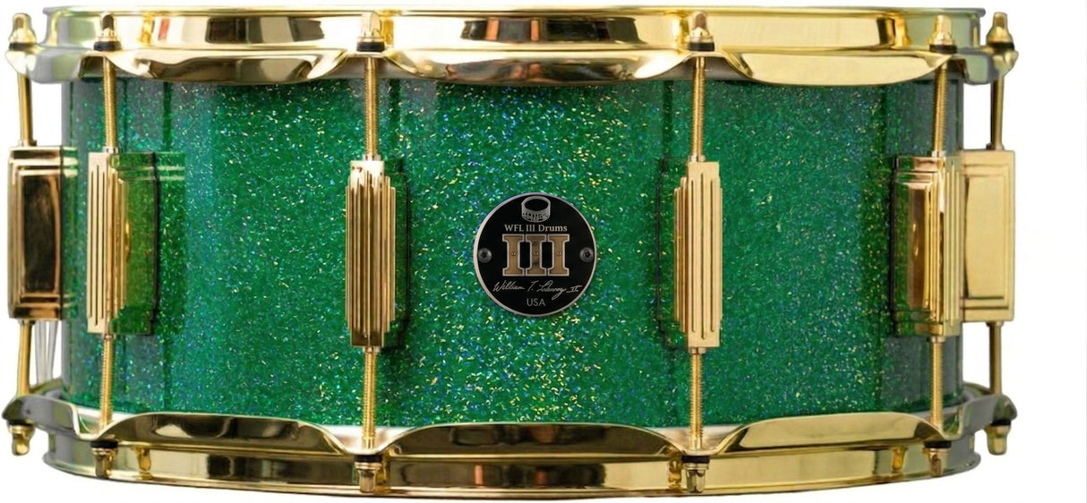 Snare 6.5" x 14" GALAXY SPARKLE Emerald City Green