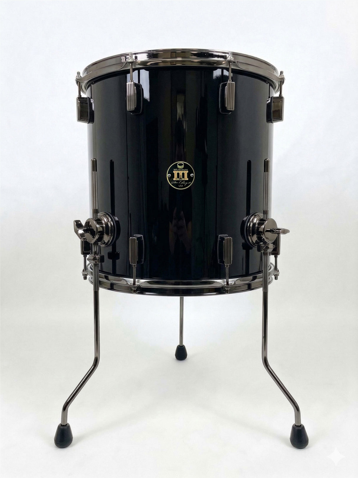 Floor tom 16" x 16" SOLID COLORS Piano Black
