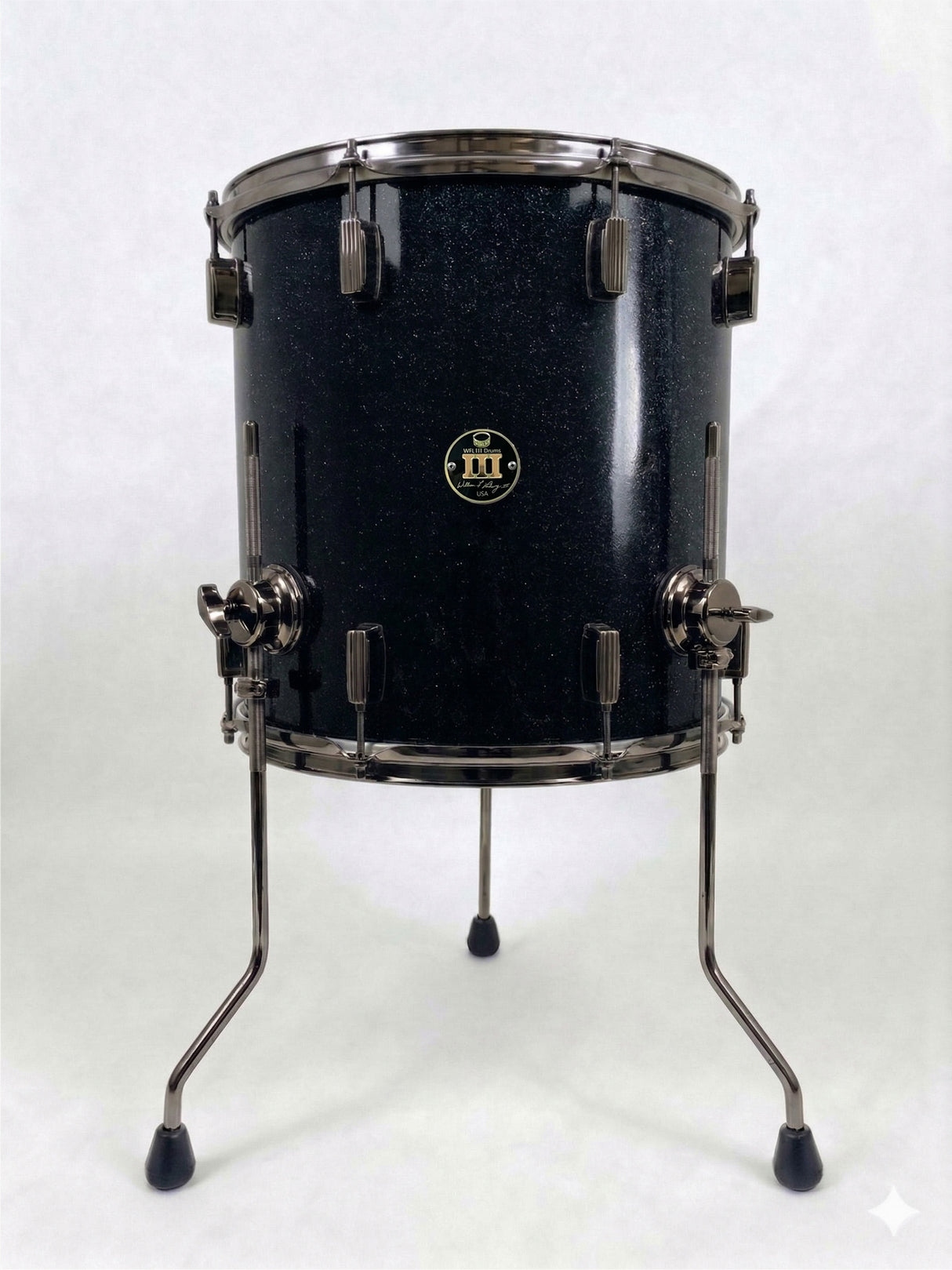 Floor tom 16" x 16" SPARKLE Piano Black