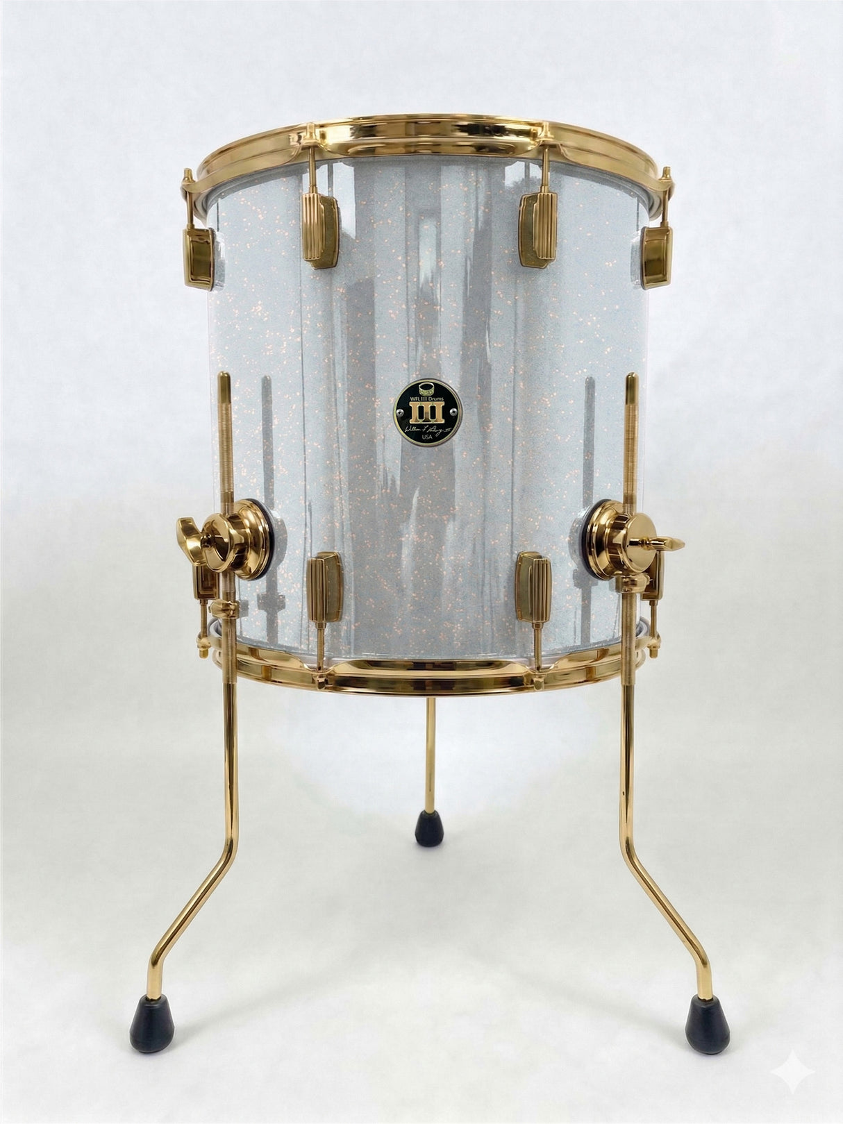 Floor tom 16" x 16" SPARKLE Arctic White