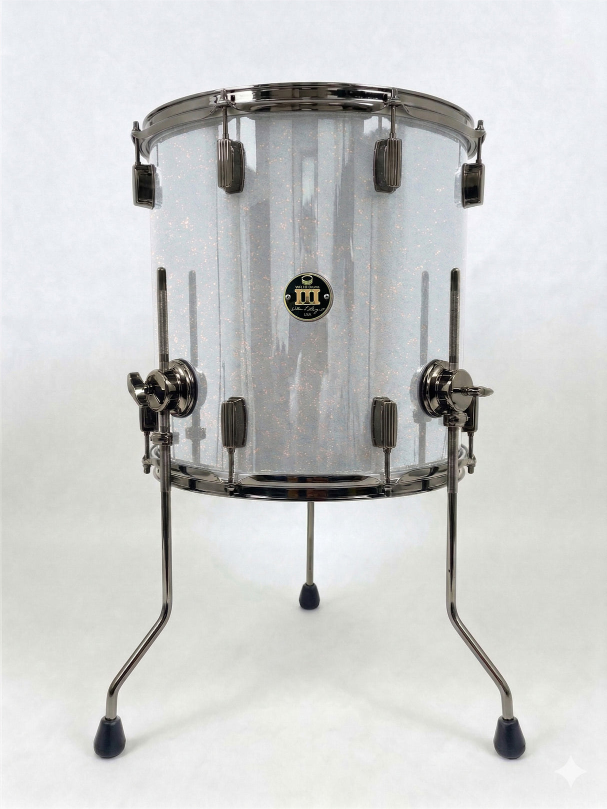 Floor tom 16" x 16" SPARKLE Arctic White