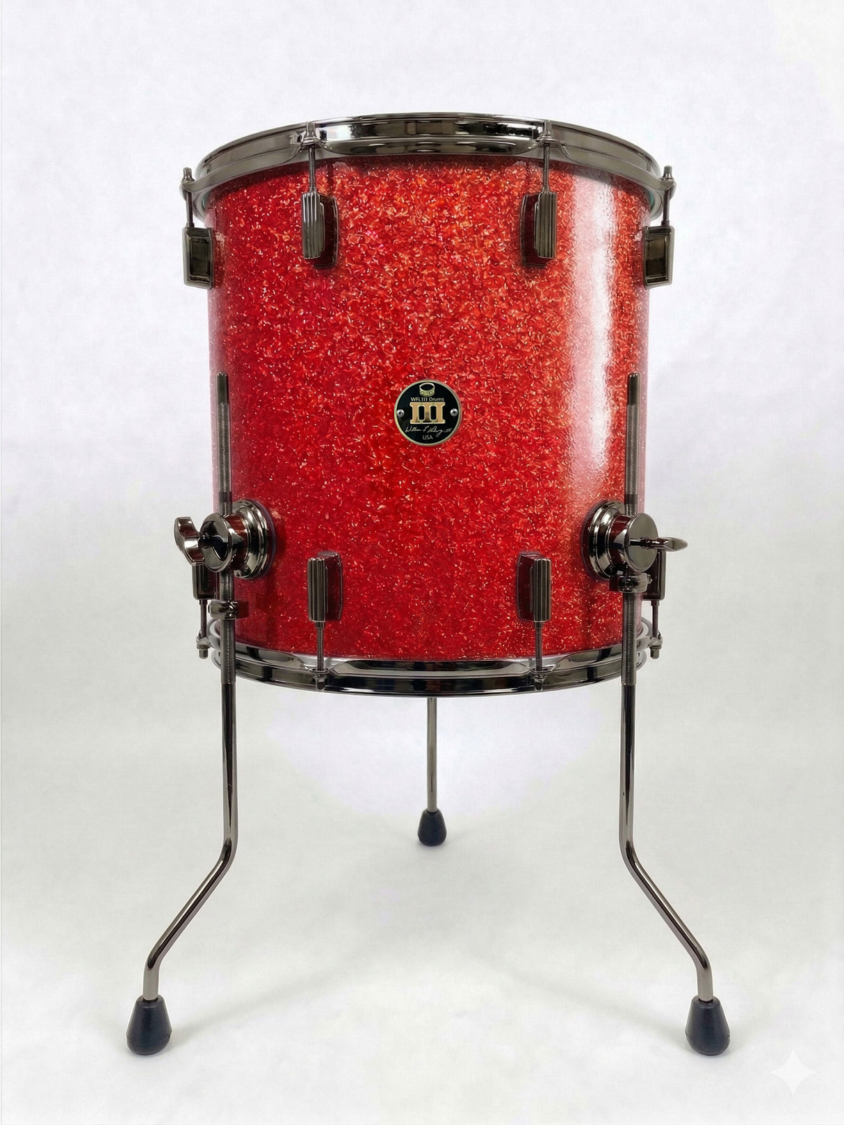 Floor tom 16" x 16" GALAXY SPARKLE Ruby Red