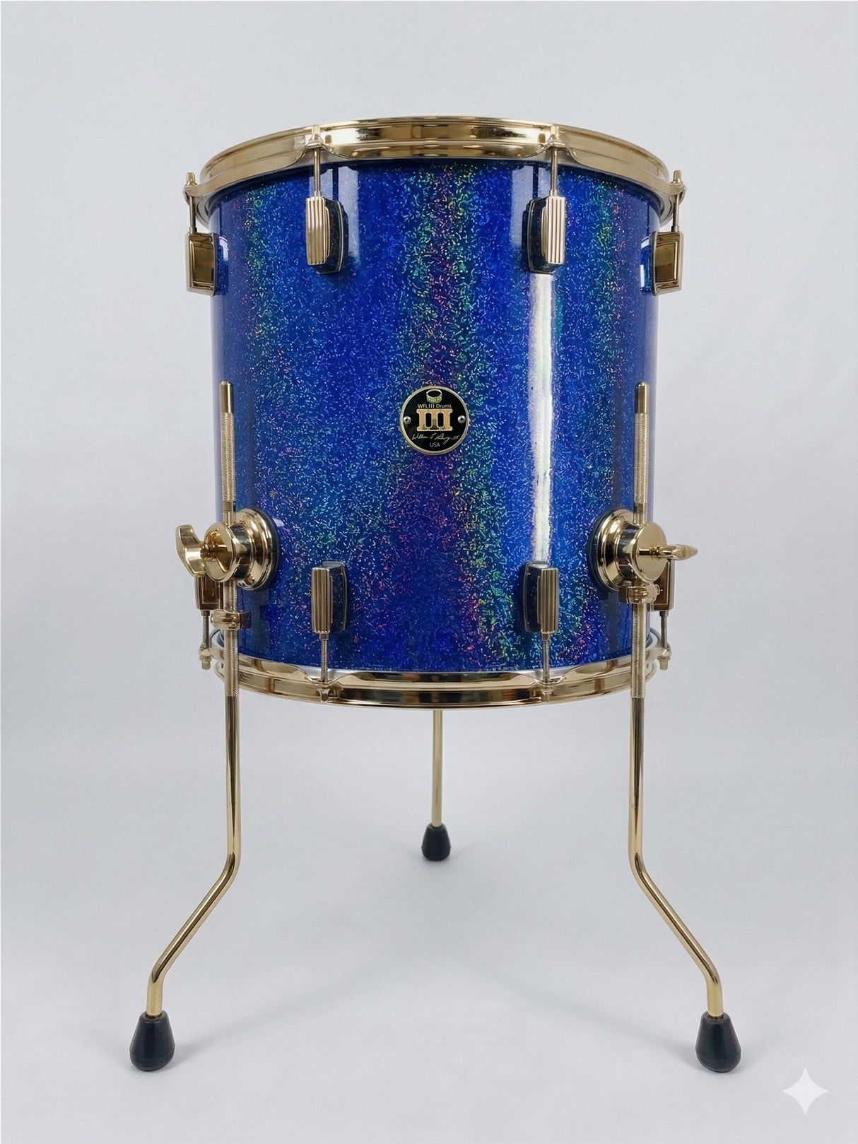 Floor tom 16" x 16" GALAXY SPARKLE B3 Blue
