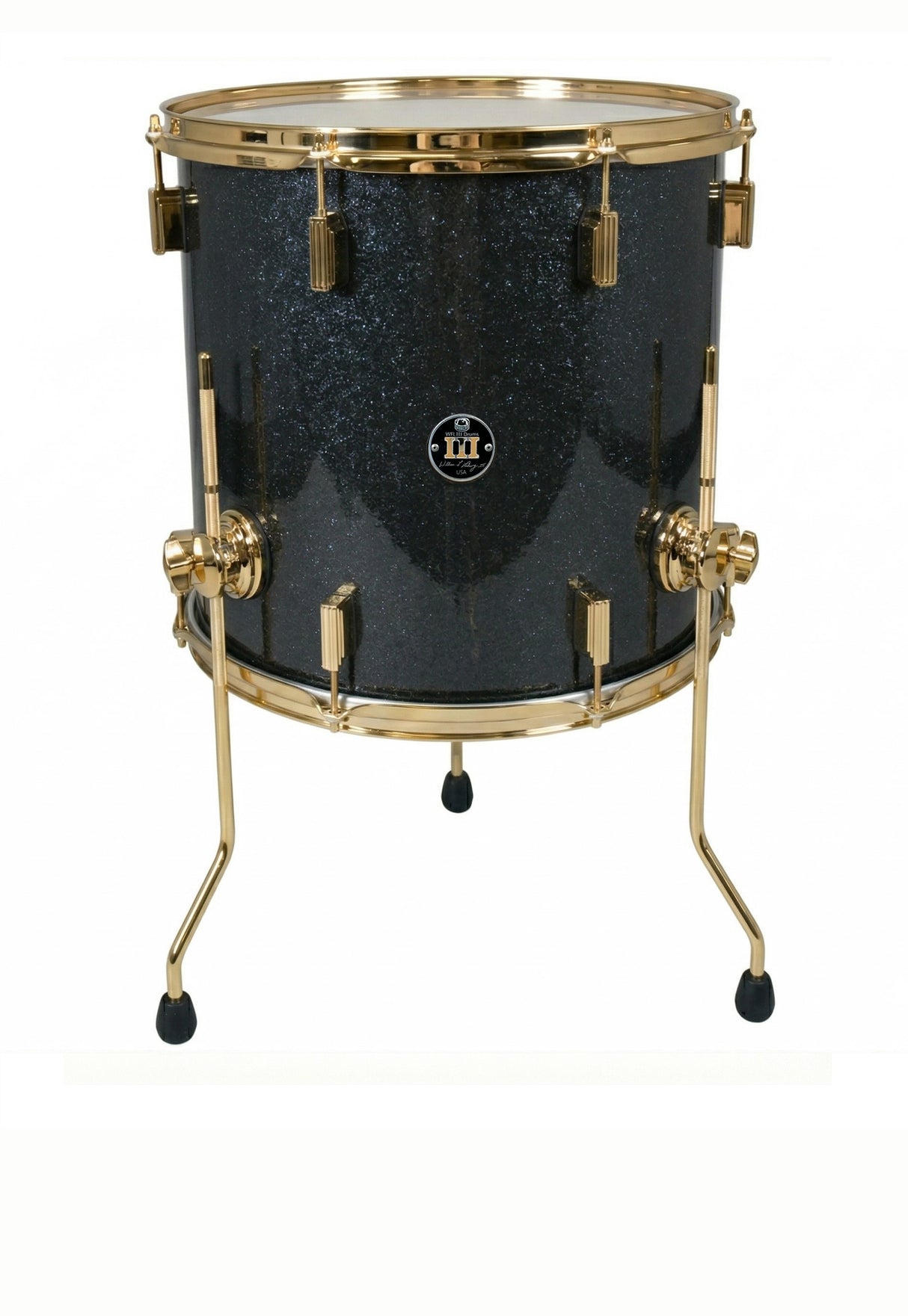 Floor tom 14" x 14" SPARKLE Piano Black