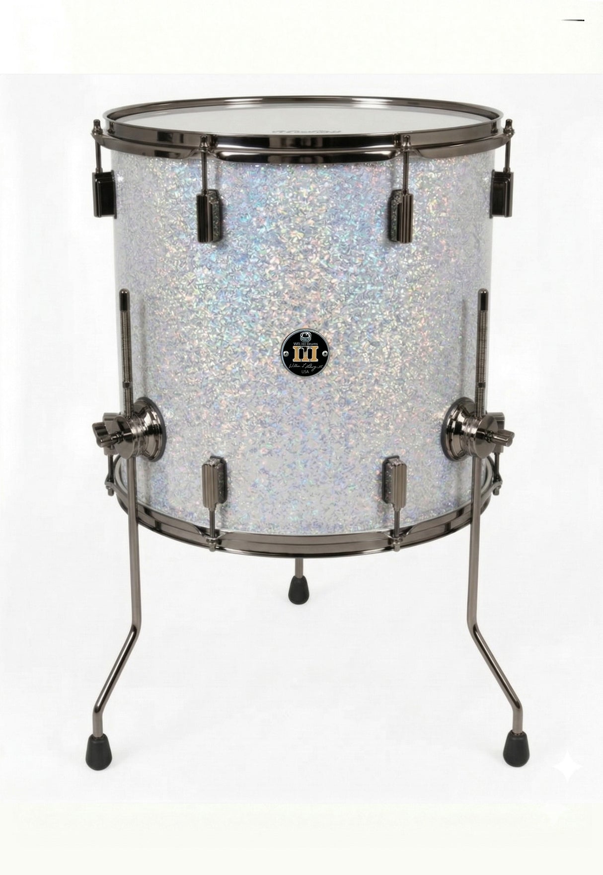 Floor tom 14" x 14" SPARKLE Arctic White