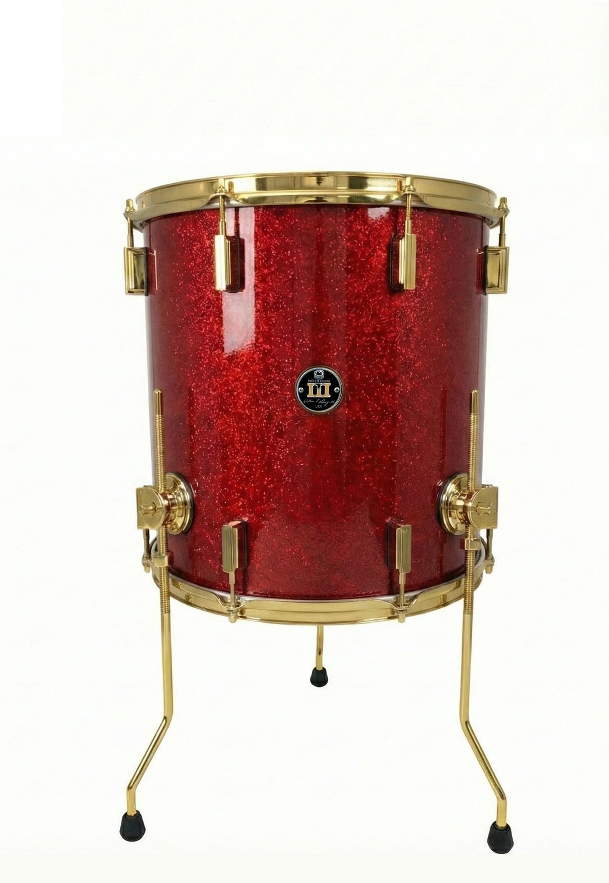 Floor tom 16" x 16" SPARKLE Ruby Red
