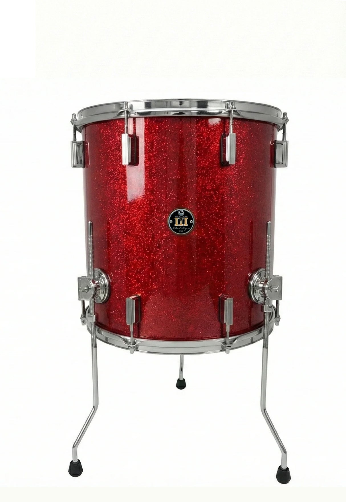 Floor tom 16" x 16" SPARKLE Ruby Red