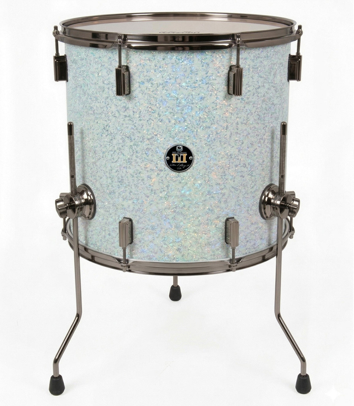 Floor tom 14" x 14" GALAXY SPARKLE Arctic White