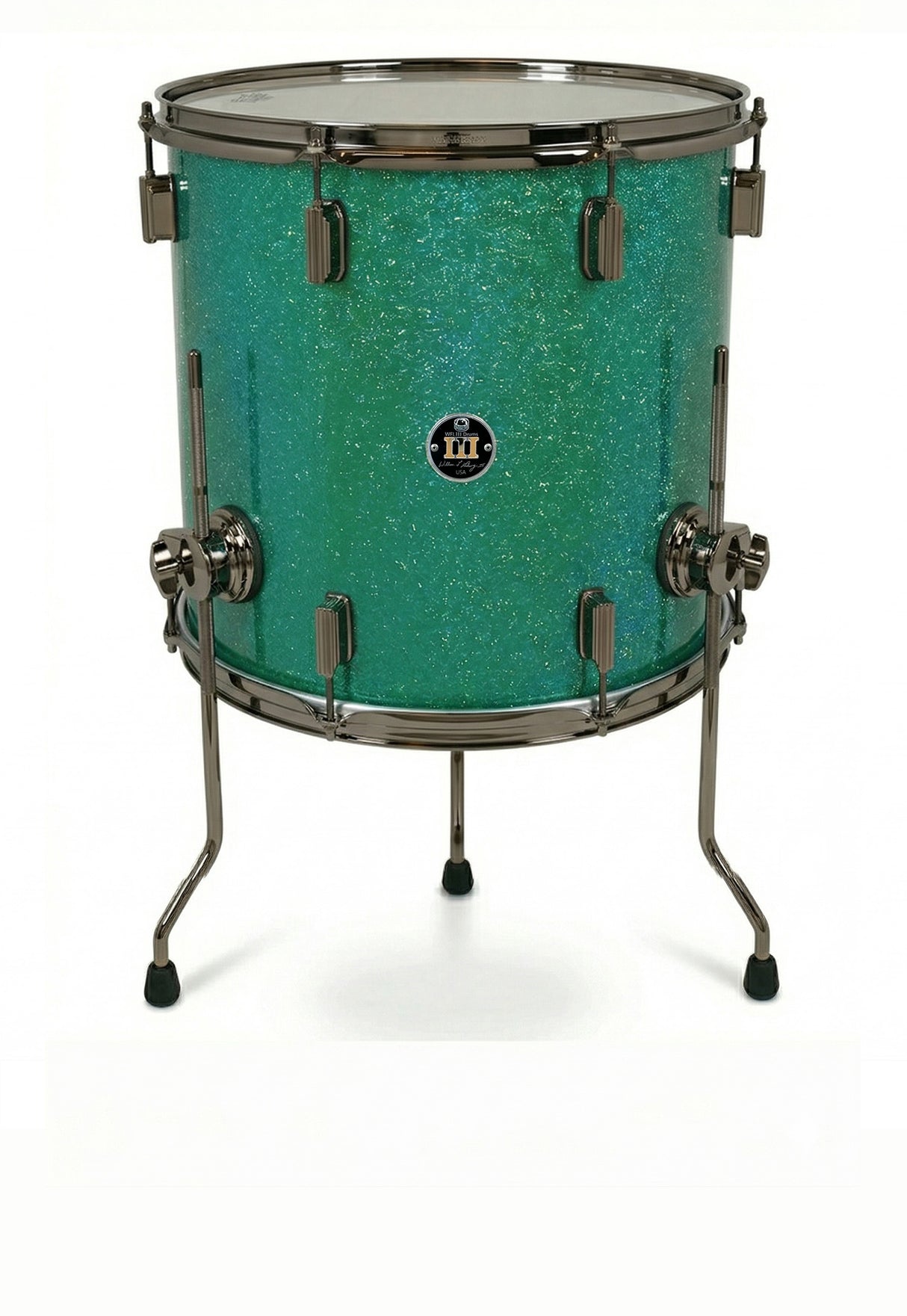 Floor tom 14" x 14" GALAXY SPARKLE Emerald City Green