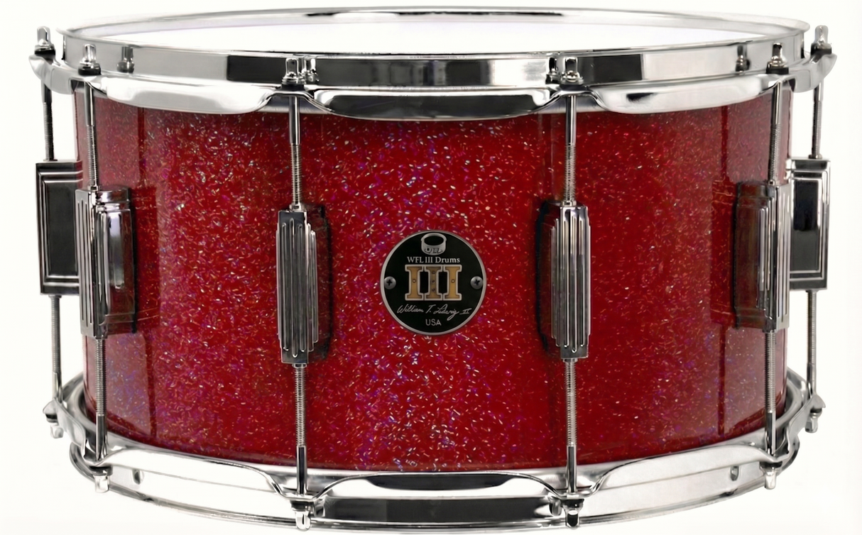 Snare 8" x 14" GALAXY SPARKLE Ruby Red