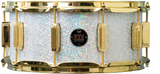 Snare 6.5" x 14" GALAXY SPARKLE Arctic White
