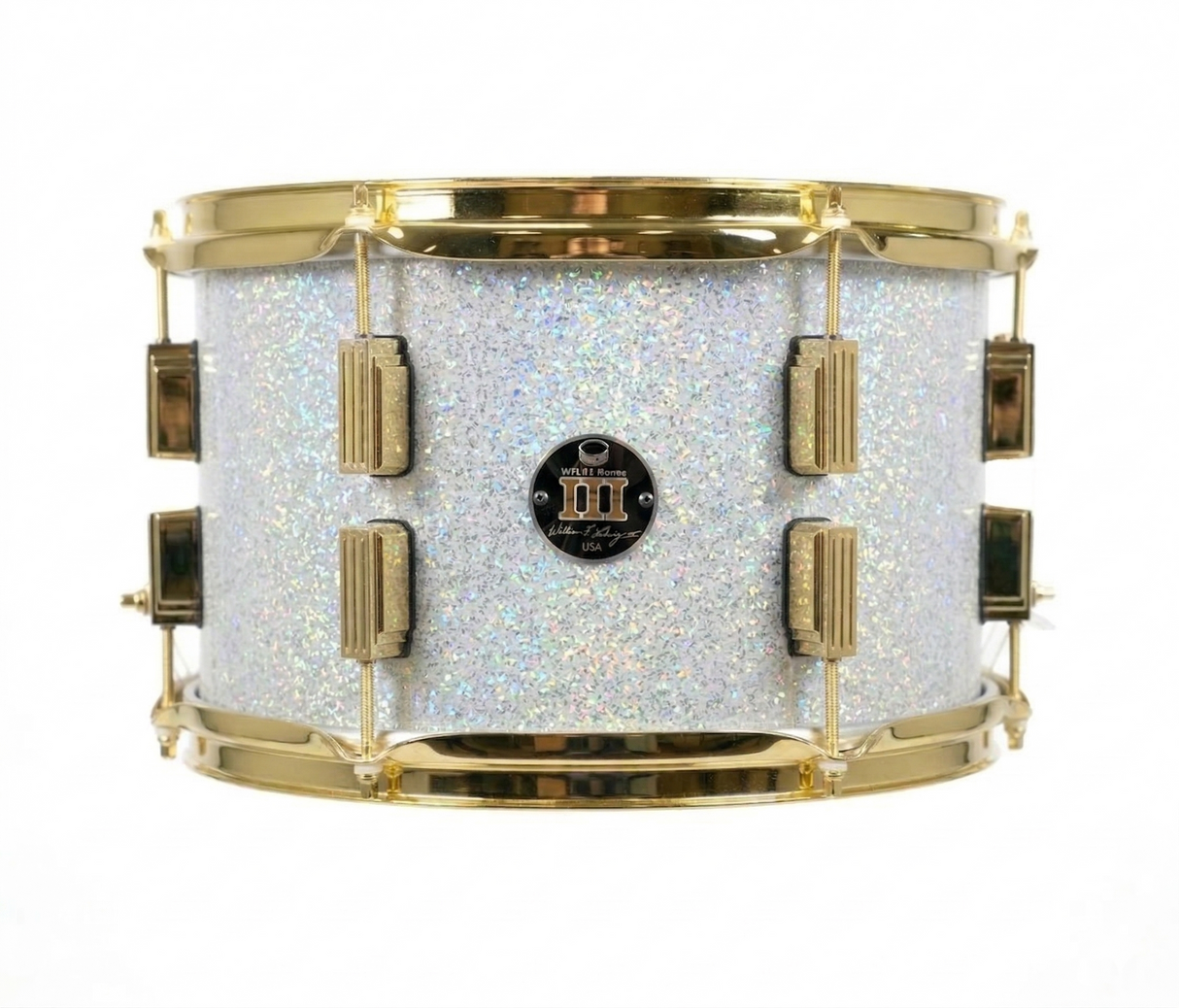 Rack tom 8" x 12" GALAXY SPARKLE Arctic White