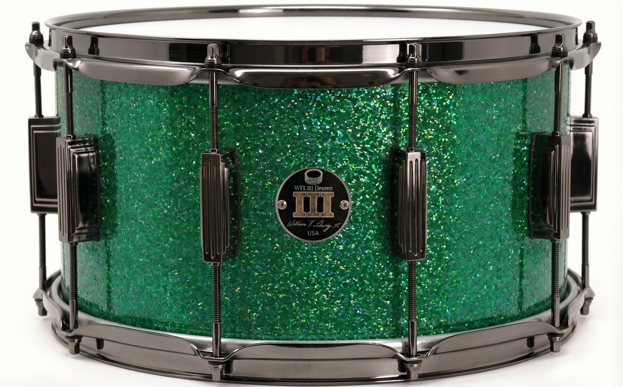 Snare 8" x 14" GALAXY SPARKLE Emerald City Green