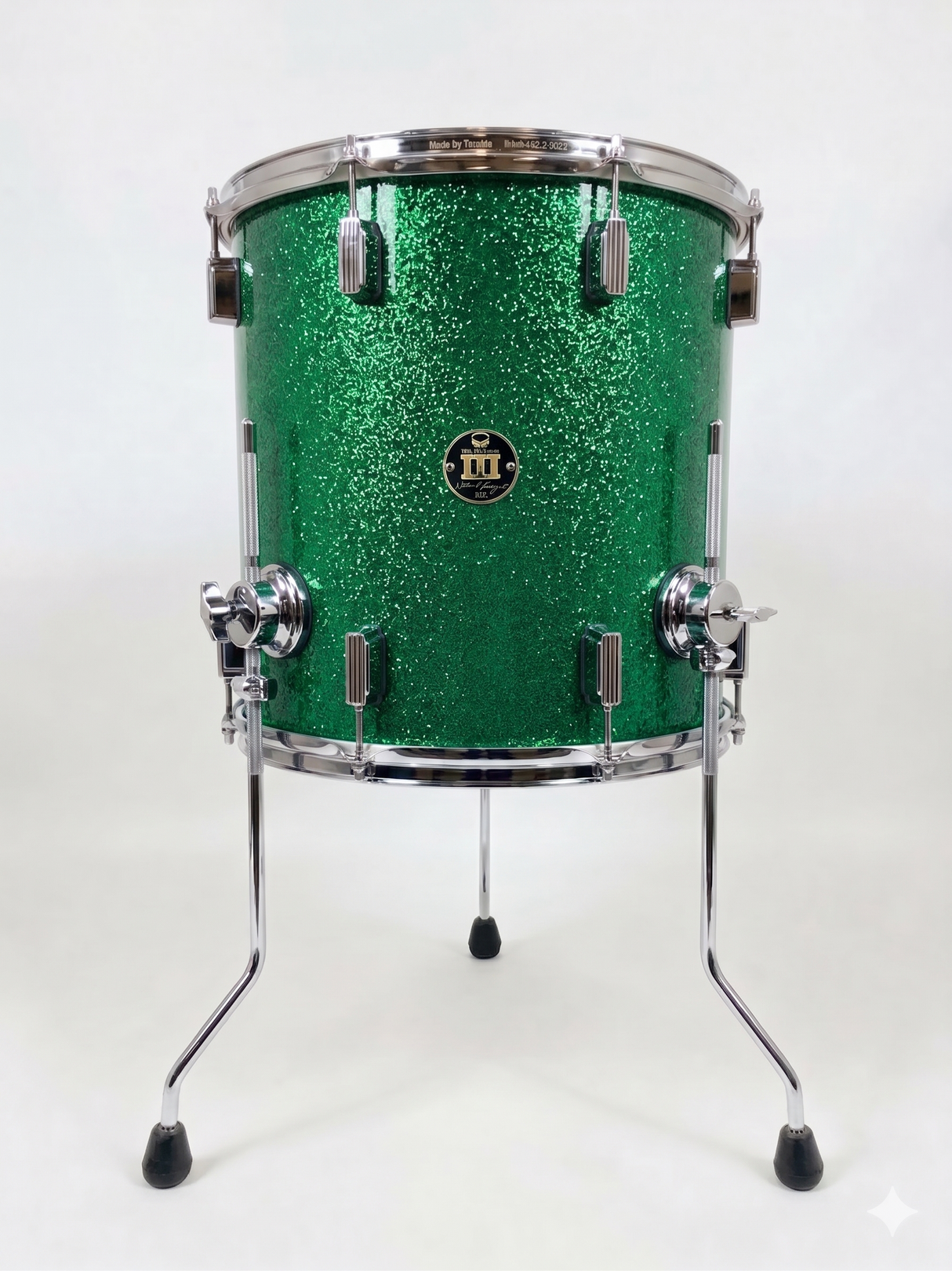 Floor tom 16" x 16" SPARKLE Emerald City Green