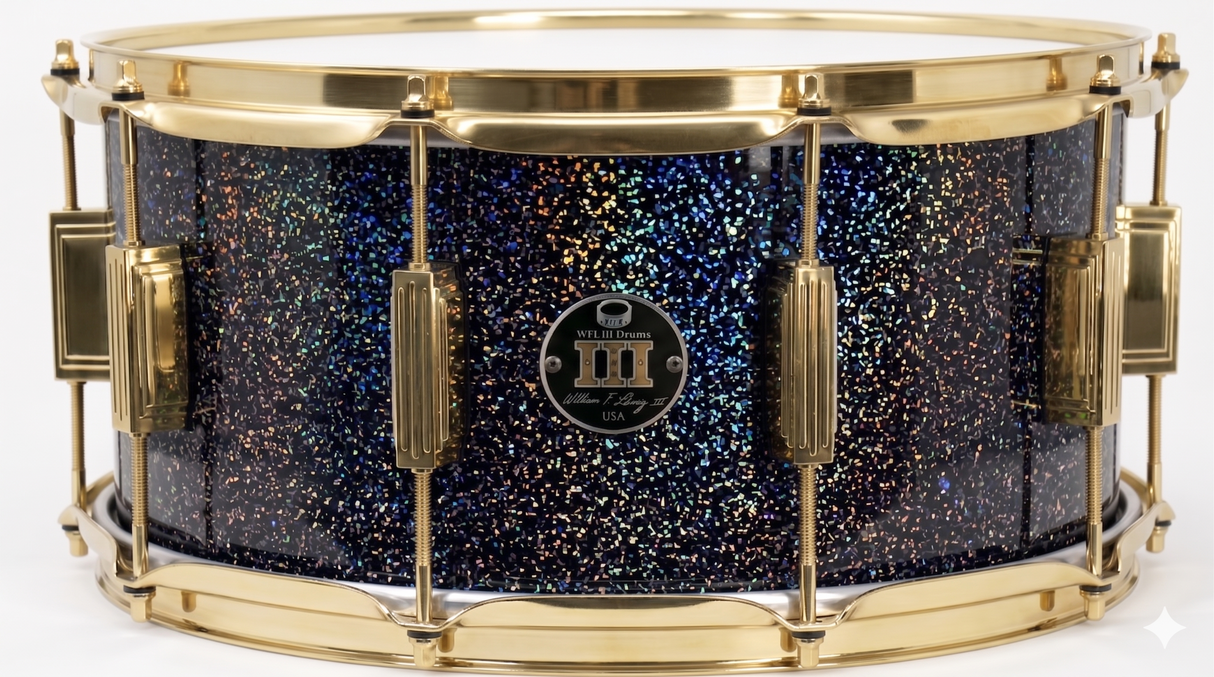 Snare 8" x 14" GALAXY SPARKLE Piano Black