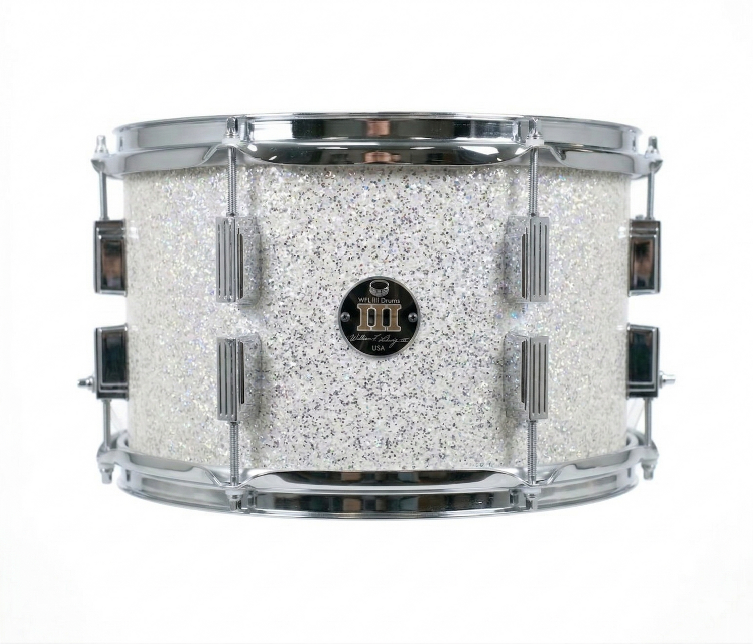 Rack tom 8" x 12" GALAXY SPARKLE Arctic White