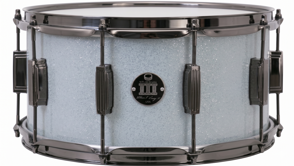 Snare 8" x 14" SPARKLE Arctic White