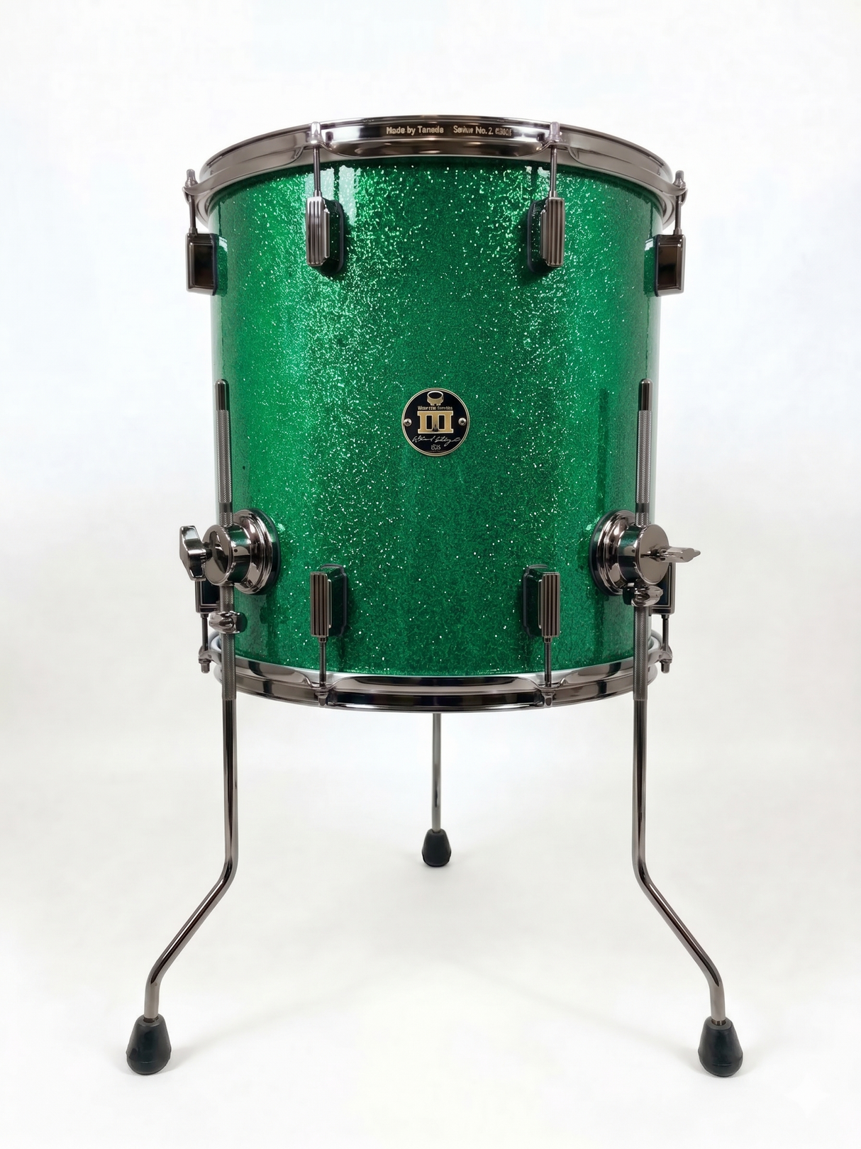 Floor tom 16" x 16" SPARKLE Emerald City Green
