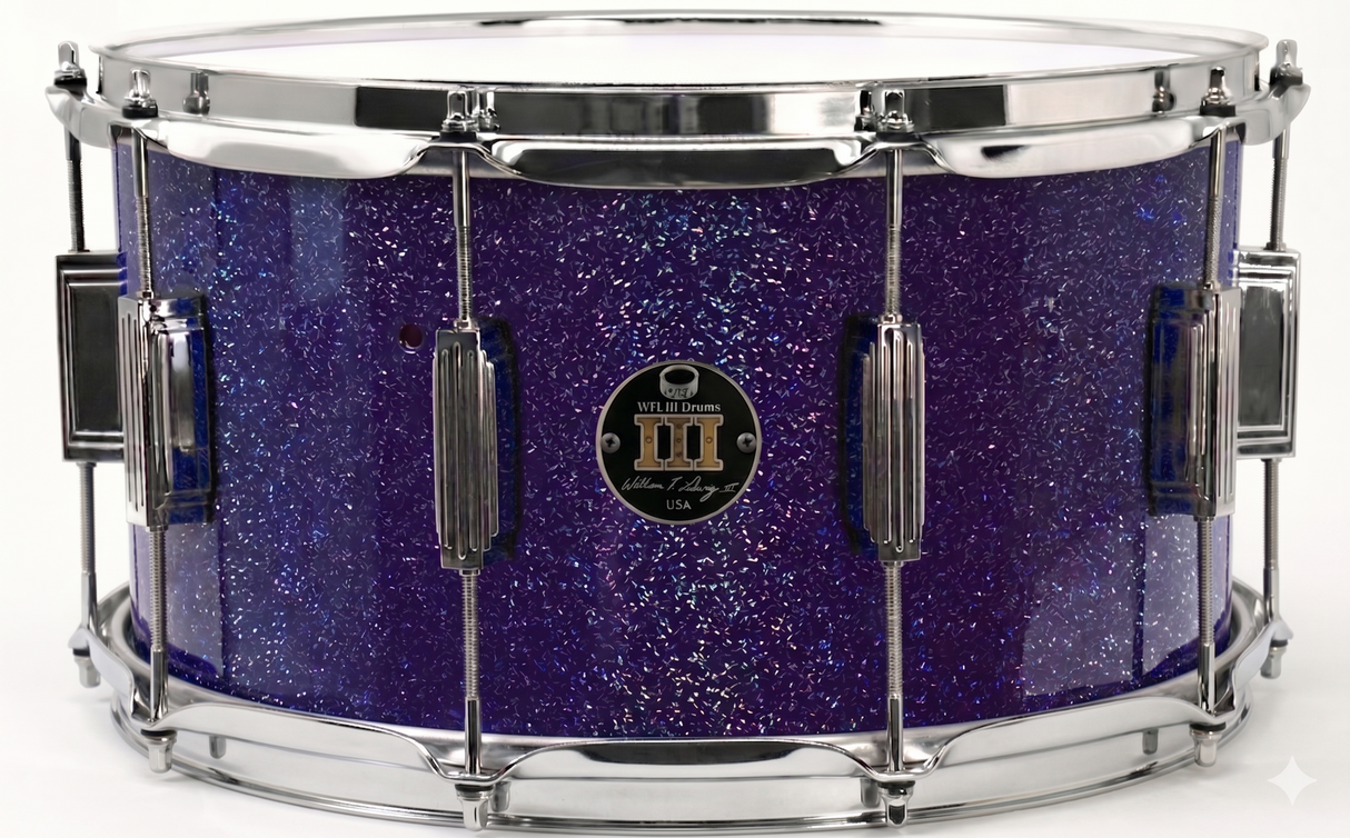 Snare 8" x 14" GALAXY SPARKLE Deep Purple